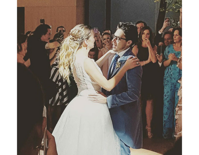 Regina Blandón y Roberto Flores