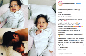María Isabel es la bella bebé de Julión Álvarez que está derritiendo las redes sociales con su tierna y hermosa sonrisa, toda una joya.