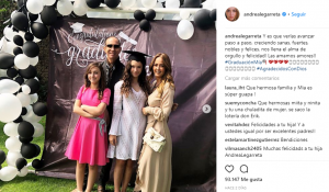 Andrea Legarreta compartió un emotivo momento con su hija mayor Mía, quien día con día luce cada vez más grande y parecida a su padre.