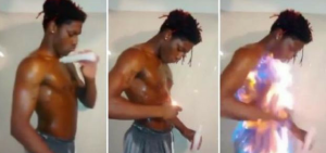 Fire Challenge reto lleva a niña al hospital