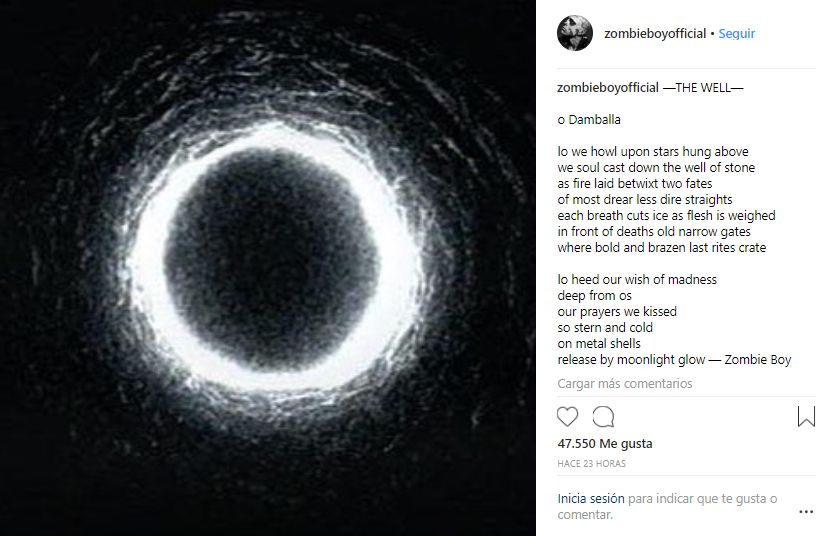 Poema El pozo Zombie Boy