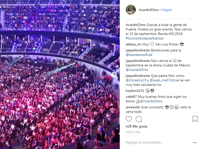 anuncio banda ms en puebla 15 de septiembre