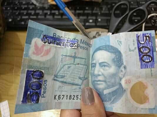 billete de 500 pesos