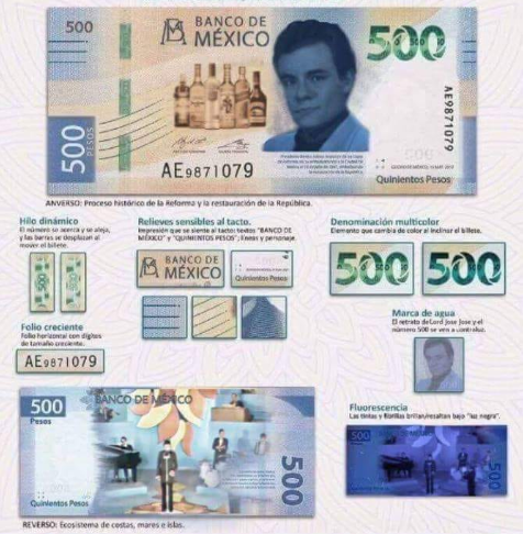 billete de 500 pesos