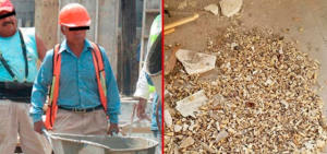 Albañiles encuentran dientes humanos en una pared