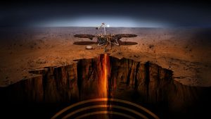 la NASA al aterrizar en Marte con la misión InSight