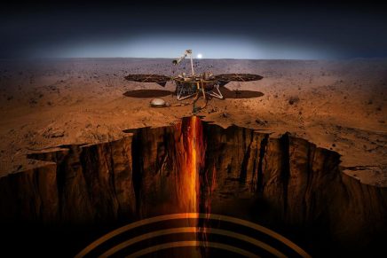 la NASA al aterrizar en Marte con la misión InSight