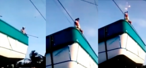 Fuerte video de un hombre electrocutándose causa impacto en las redes