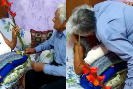 "Te amo hasta el fin de mi vida" abuelito se hace viral por bella declaración