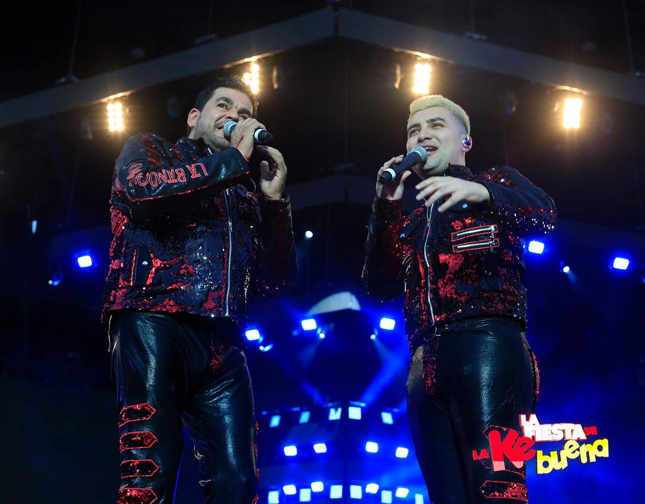 La banda Rancho Viejo en su presentación en la Fiesta de la Ke Buena 2019