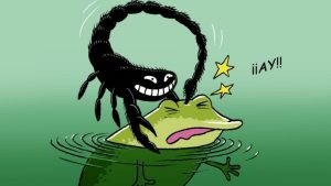 La Reflexión: La rana y el escorpión