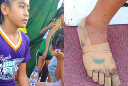 Niña compite descalza, gana 3 medallas de oro y la admiración del mundo