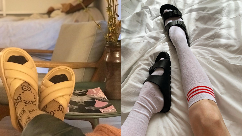 Sandalias con calcetas, la tendencia para estar cómoda sin perder el estilo