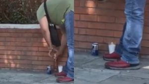 veladoras frente a cervecería