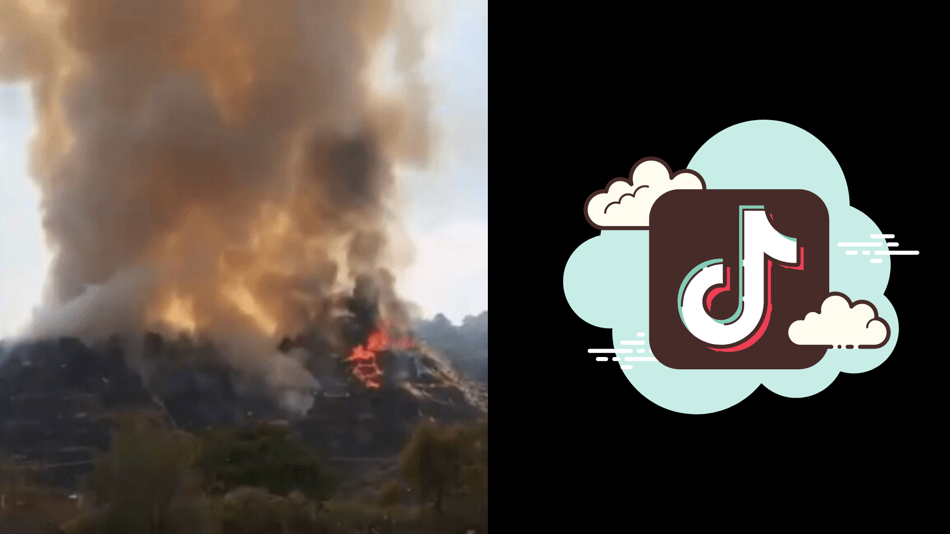 Chava causa incendio al grabar un TikTok haciendo malabares