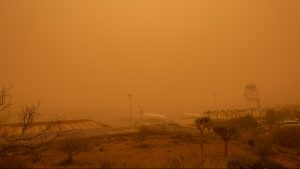 Polvo del desierto del Sahara