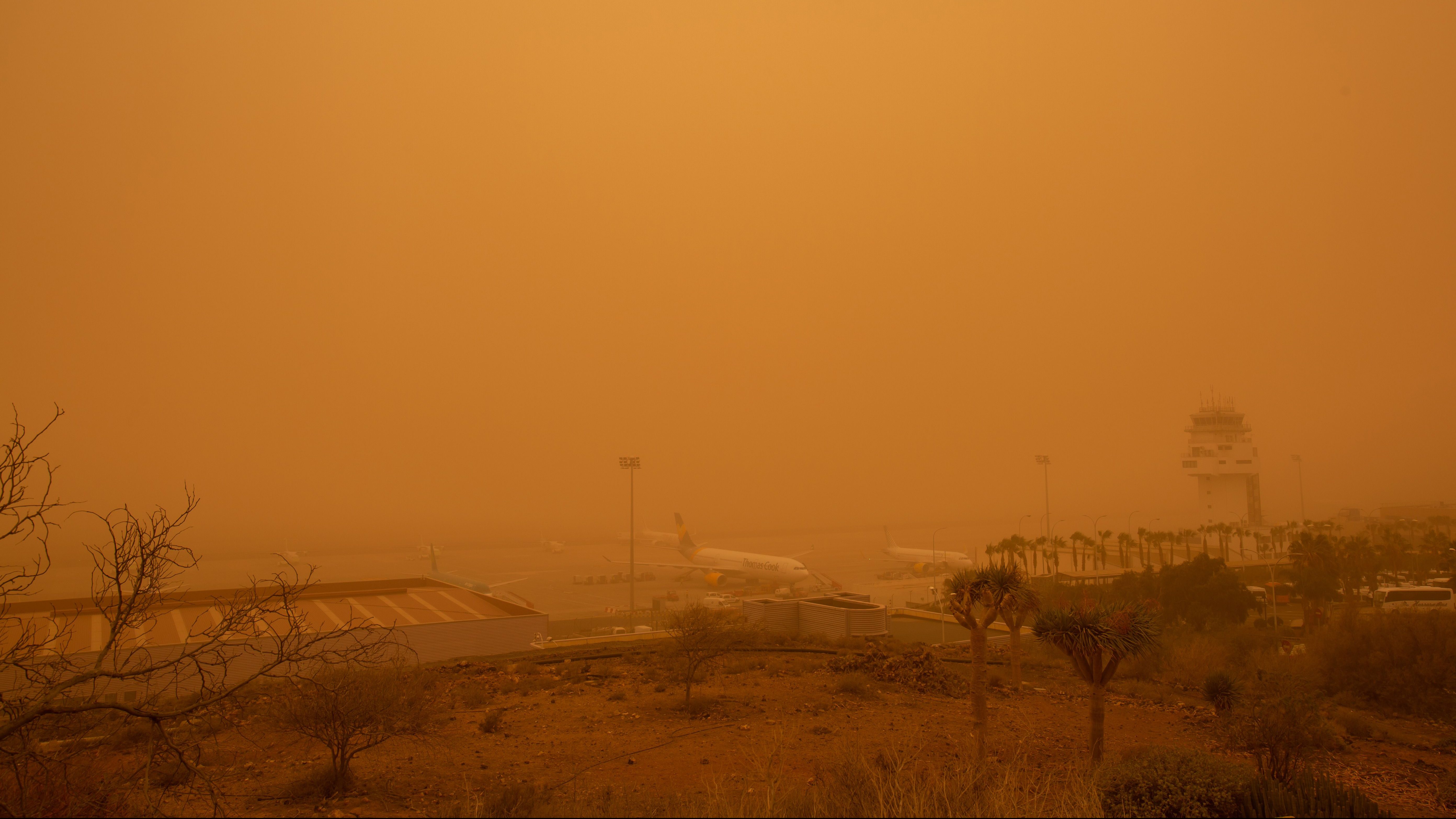 Polvo del desierto del Sahara