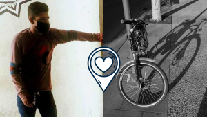 Joven viaja en bicicleta desde CDMX a Veracruz a buscar a su “amor”