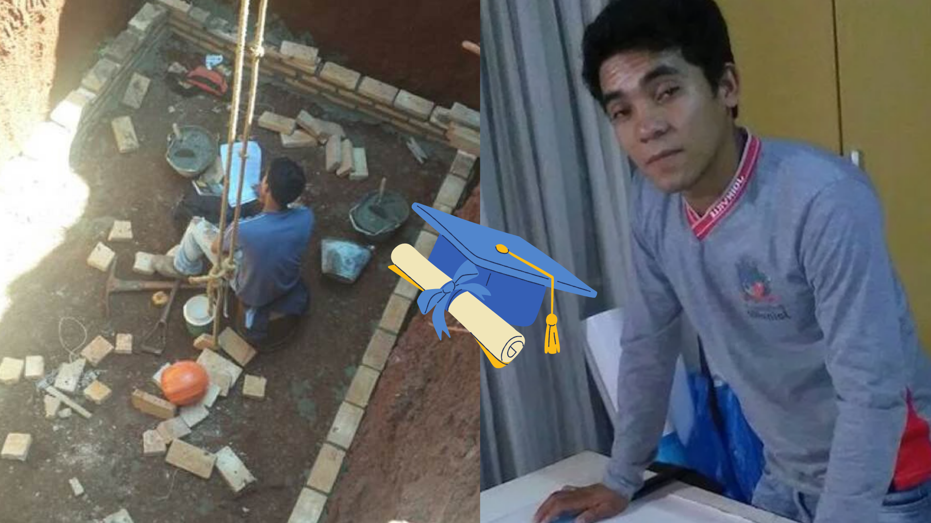 Con esfuerzo y dedicación pasó de albañil a lograr su titulo de arquitecto