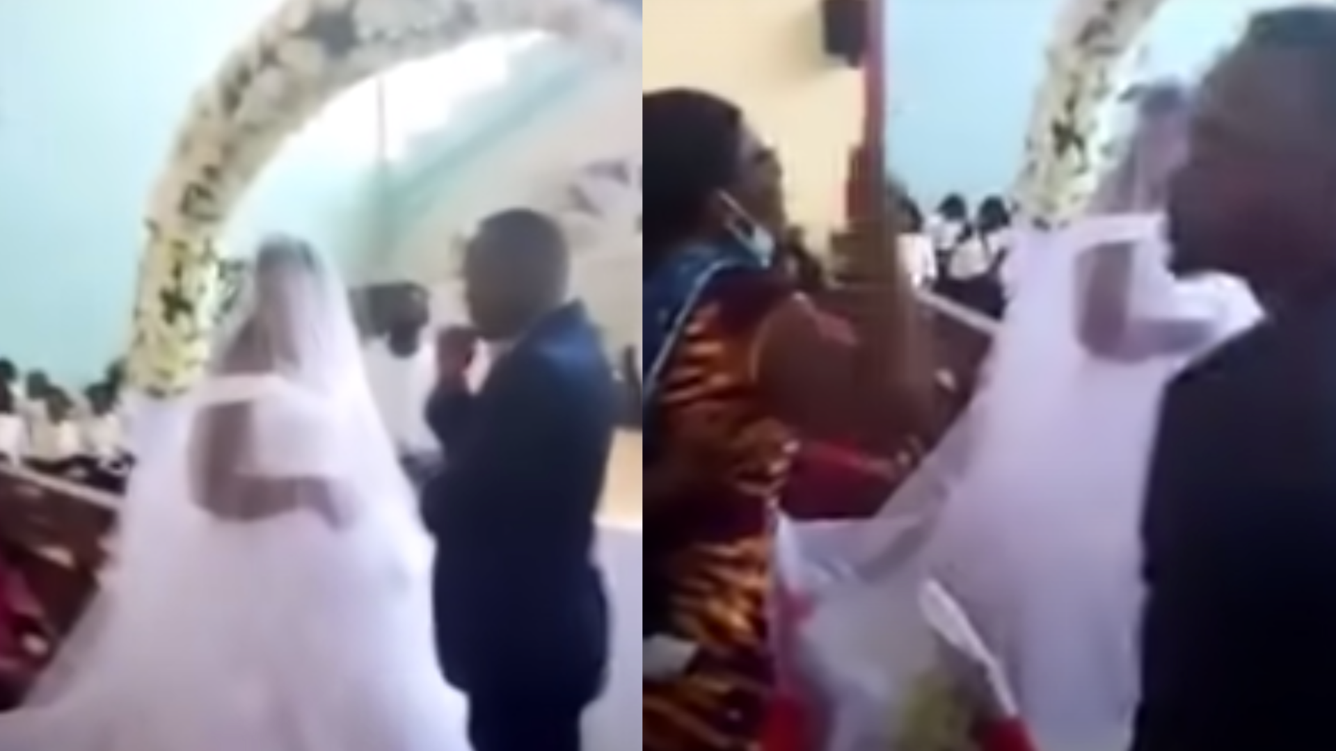 Hombre se iba a "trabajar" y su esposa lo cacha en su boda