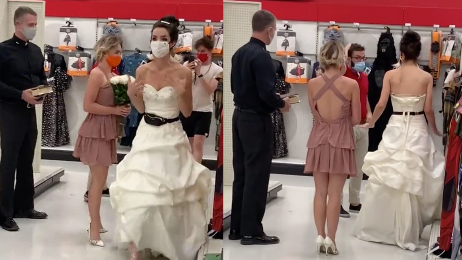 Chava llega vestida de novia al trabajo de su novio para exigirle que se casen