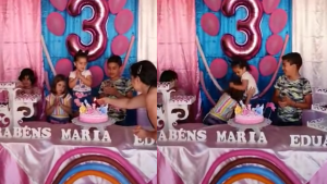 Así terminaron las niñas del cuppleaños que se hizo viral