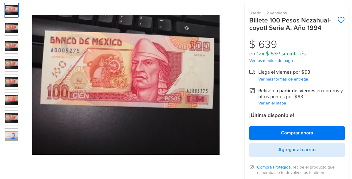 100 pesos