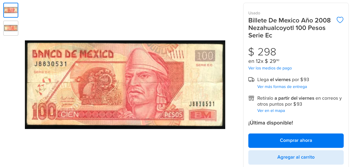 100 pesos