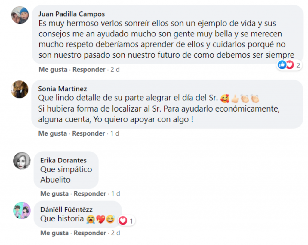 Abuelito se emociona al ver su primera foto en Facebook