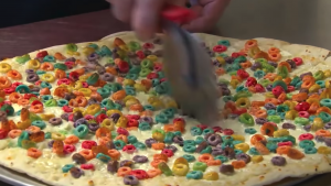 pizza de cereal
