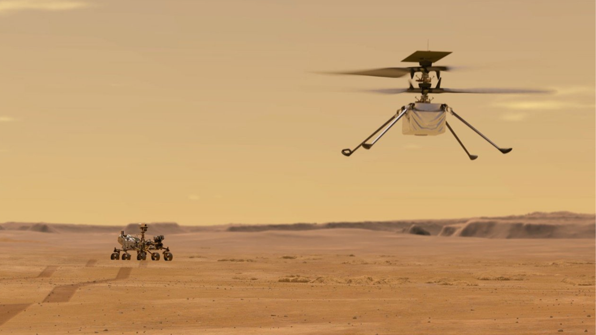 Helicóptero de la NASA hace historia al lograr volar en Marte