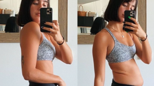 Tiktoker inspira y se hace viral al mostrarse antes y después de comer