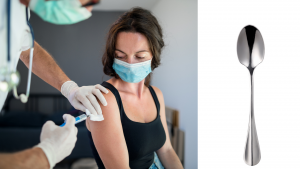 ¿Por qué se pegan las cucharas al brazo tras la vacuna?