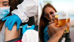 Esto pasa si tomas alcohol después de vacunarte contra COVID-19