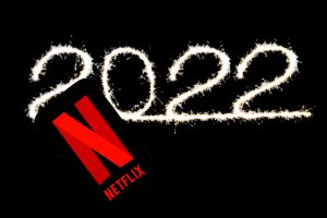 In this photo illustration the Netflix logo seen displayed
