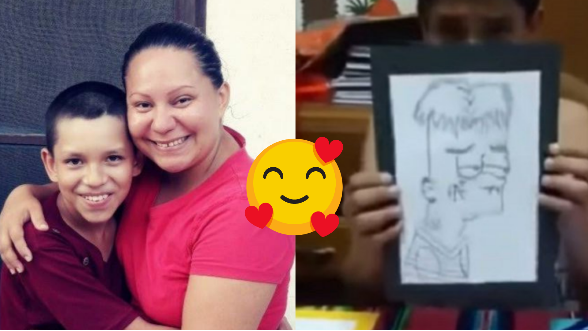 Pequeño niño vende dibujos para pagar la operación de su mamá