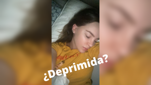 ¿Deprimida