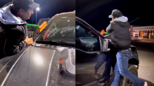 Graban a Julión Álvarez de limpiaparabrisas y se hace viral