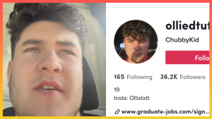 Ollie Tutt, el joven que despidieron por un video en TikTok