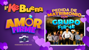 Entrega el anillo de compromiso junto a Grupo Firme