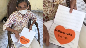 Abuelita cumple su sueño de ir a la escuela para aprender a leer y escribir