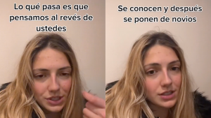 Chica explica que en Francia primero son novios y después se conocen