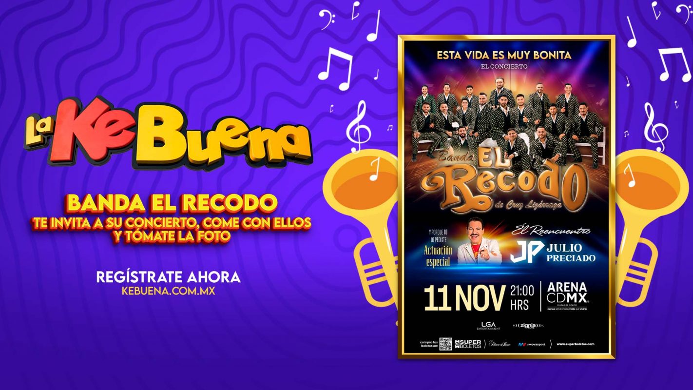 Banda El Recodo te invita a su concierto en una comida exclusiva
