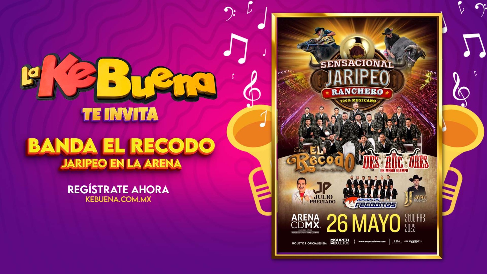 Experiencia VIP Vive el Jaripeo Ranchero con Banda El Recodo