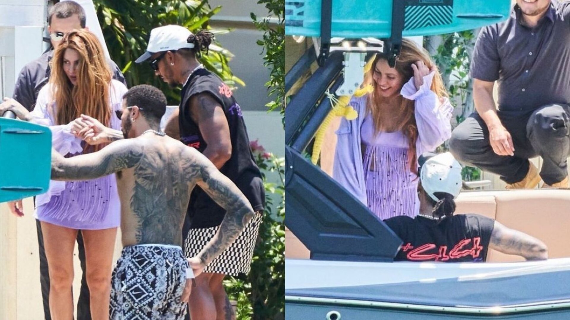 Nuevamente captan a Shakira y Lewis Hamilton paseando en bote en Miami,  ¿hay romance?