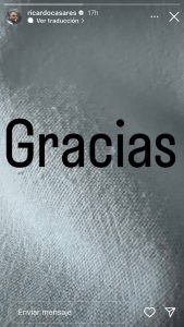 Ricardo Casares reaparece en redes sociales