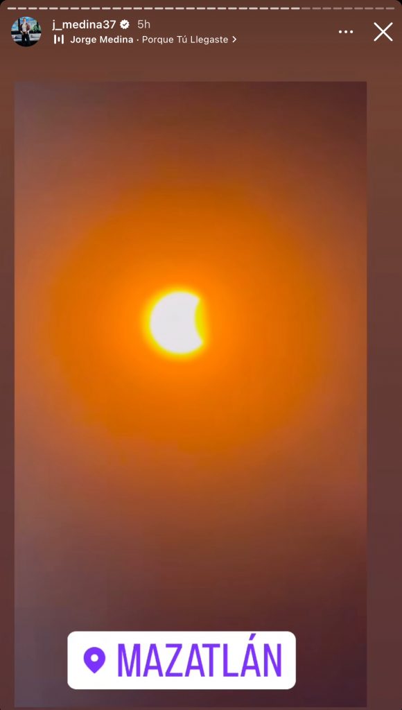 Eclipse Solar Total desde la cuenta de Jorge Medina
