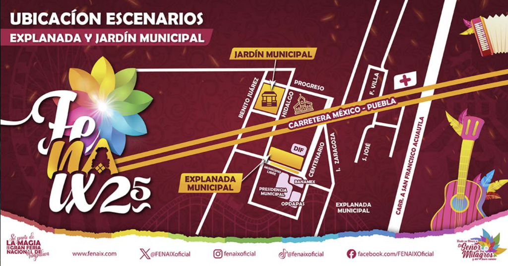 Mapa Feria Nacional de Ixtapaluca