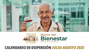 Calendario pagos Pensión julio-agosto 2025