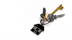 House keys with copy space